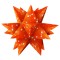 Weiteres Bild zu Faltblätter Aurelio-Stern "Silver Stars" orange 14,8 x 14,8 cm