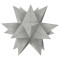 Weiteres Bild zu Faltblätter Aurelio-Stern "Starlight" silber matt 15 x 15 cm