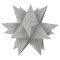 Weiteres Bild zu Faltblätter Aurelio-Stern "Starlight" silber matt 19,8 x 19,8 cm
