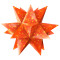 Weiteres Bild zu Faltblätter Aurelio-Stern "Sternenglanz" orange 14,8 x 14,8 cm