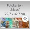 Weiteres Bild zu Fotokarton "Maps" 22,7 x 32,7 cm - 8 Blatt sortiert