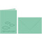 Weiteres Bild zu Grußkarten "gelasert" Fische meergrün - 5 Karten