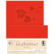 Weiteres Bild zu Grußkarten "gelasert" Herzblumen rubinrot - 5 Karten