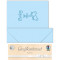Weiteres Bild zu Grußkarten "gelasert" Söckchen hellblau - 5 Karten