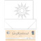 Weiteres Bild zu Grußkarten "gelasert" Sonne weiß - 5 Karten