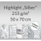 Weiteres Bild zu Highlight "Silber" 50 x 70 cm - 10 Bogen sortiert