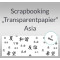 Weiteres Bild zu Scrapbooking Papier "Transparentpapier" Asia weiß - 5 Blatt