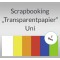 Weiteres Bild zu Scrapbooking Papier "Transparentpapier" Uni - 5 Blatt