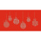 Weiteres Bild zu Silhouetten-Tischlichter "Filigrano" Weihnachtskugeln rubinrot - Motiv 63
