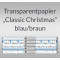 Weiteres Bild zu Transparentpapier "Classic Christmas" blau/braun 50 x 61 cm - 5 Bogen sortiert