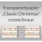 Weiteres Bild zu Transparentpapier "Classic Christmas" creme/braun 50 x 61 cm - 5 Bogen sortiert