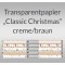 Weiteres Bild zu Transparentpapier "Classic Christmas" creme/braun 50 x 61 cm - 5 Bogen sortiert