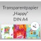 Weiteres Bild zu Transparentpapier "Happy" DIN A4 - 5 Blatt